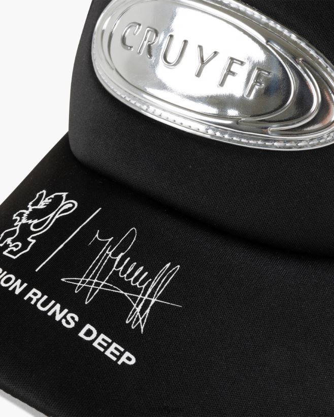 educación física Cruyff camionero de visión negro 42TR201236 unisexo gorra