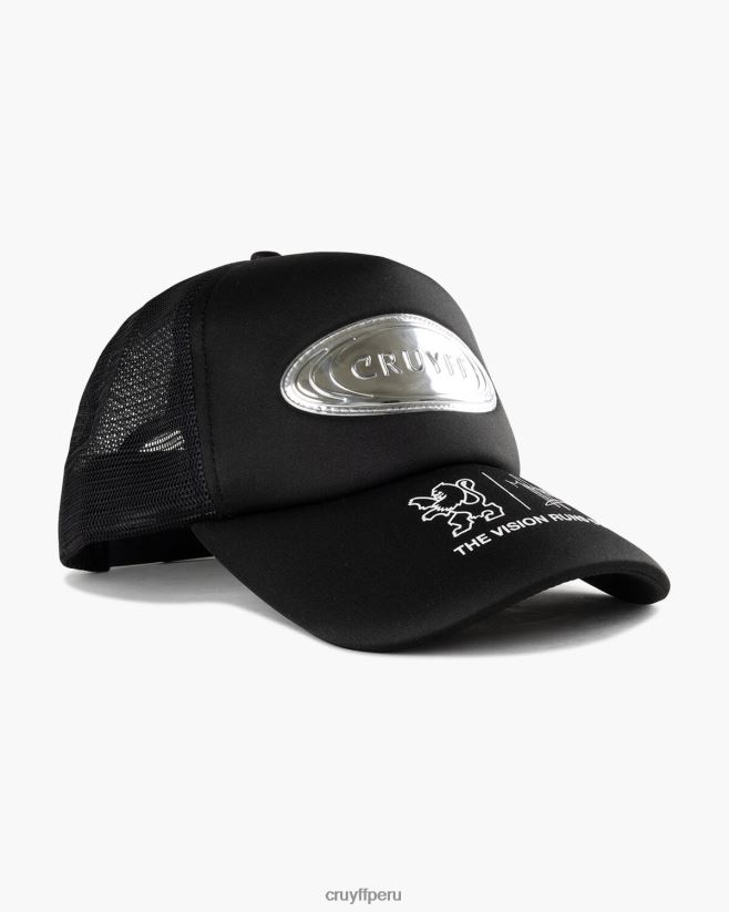 educación física Cruyff camionero de visión negro 42TR201236 unisexo gorra
