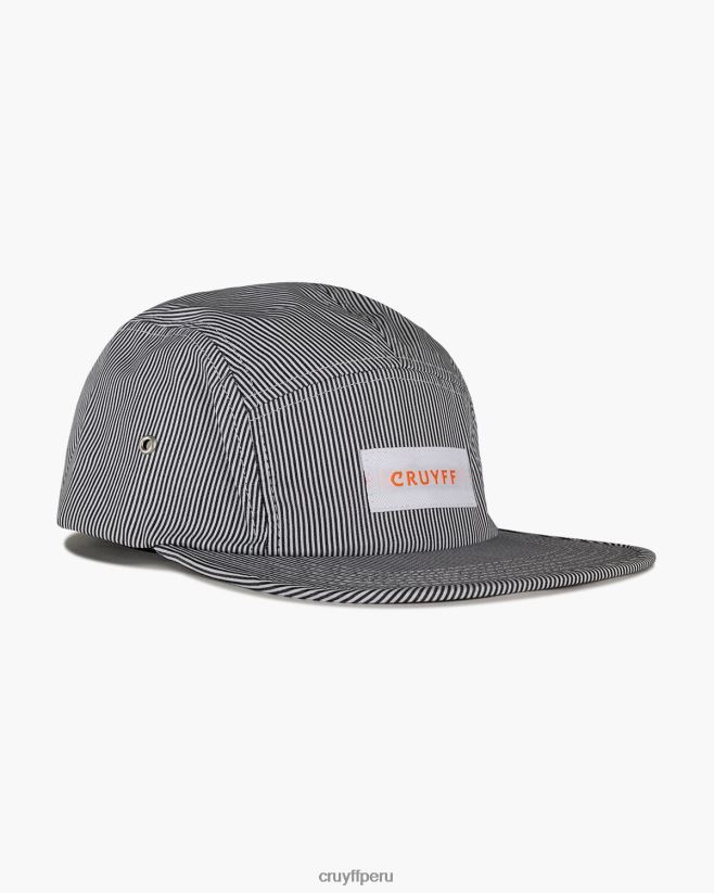 educación física Cruyff gorra bruno de 5 paneles negro 42TR201288 unisexo gorra