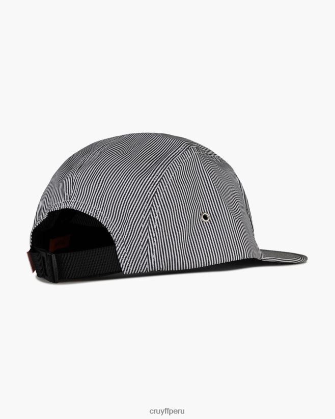 educación física Cruyff gorra bruno de 5 paneles negro 42TR201288 unisexo gorra