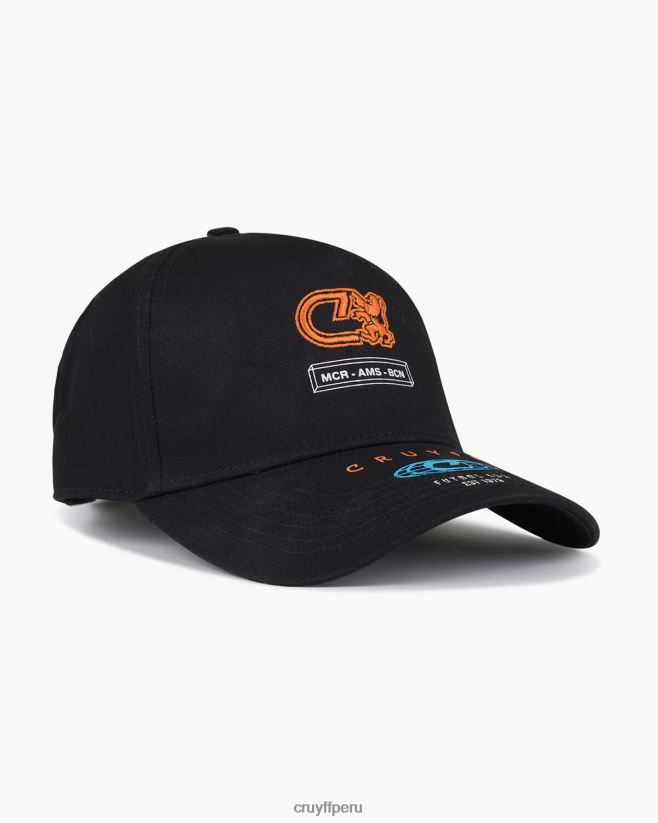 educación física Cruyff lanzador saúl negro 42TR201282 unisexo gorra