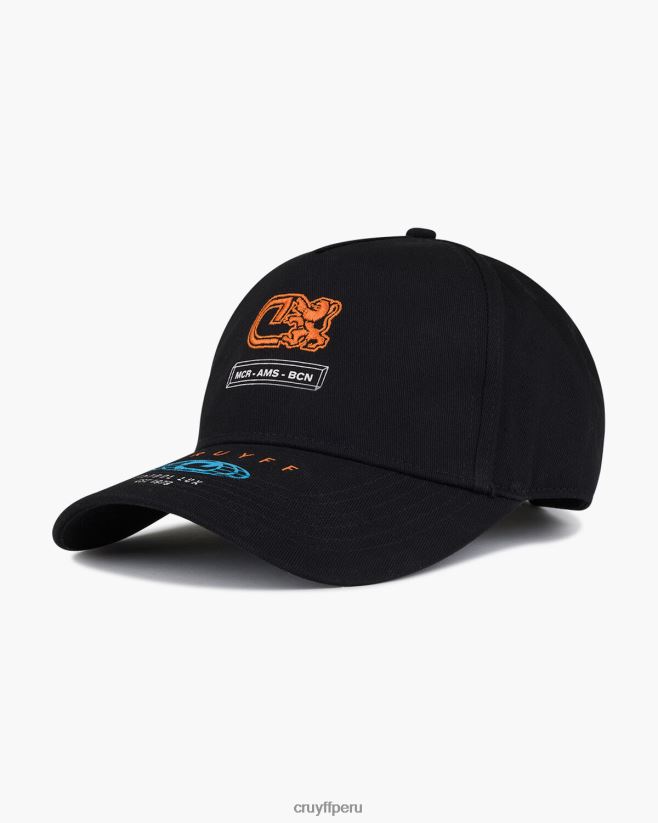 educación física Cruyff lanzador saúl negro 42TR201282 unisexo gorra