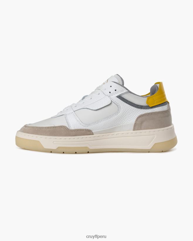educación física Cruyff Nemes medio blanco amarillo 42TR20283 hombres zapatillas