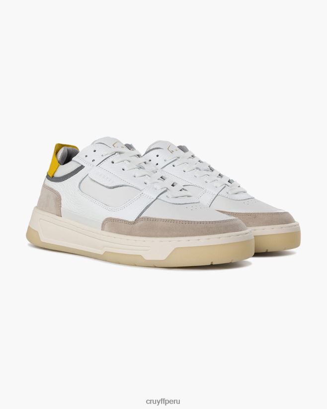 educación física Cruyff Nemes medio blanco amarillo 42TR20283 hombres zapatillas