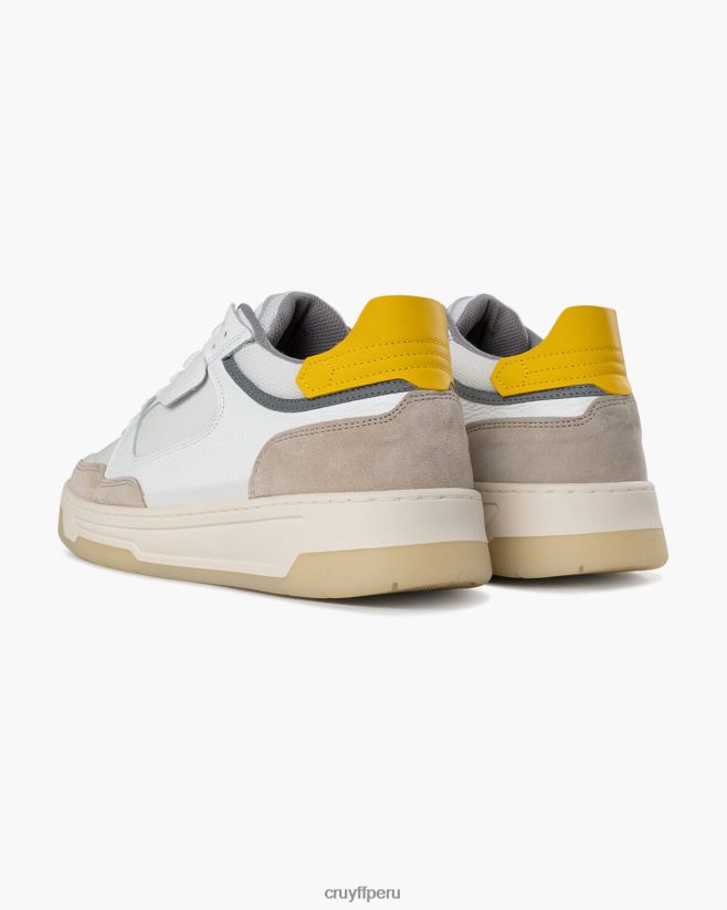 educación física Cruyff Nemes medio blanco amarillo 42TR20283 hombres zapatillas