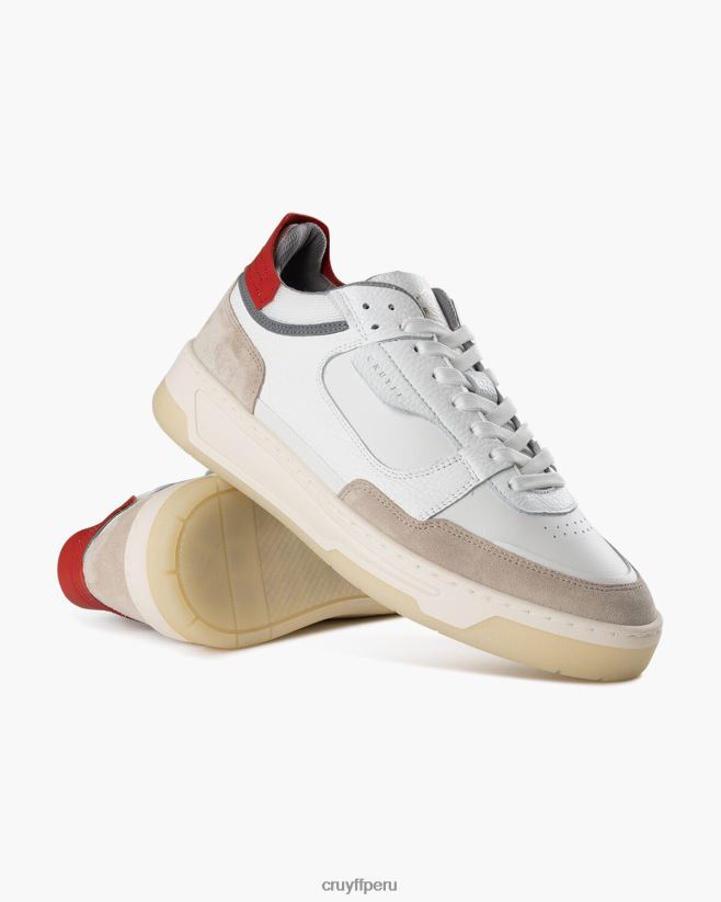 educación física Cruyff Nemes medio blanco rojo 42TR20290 hombres zapatillas