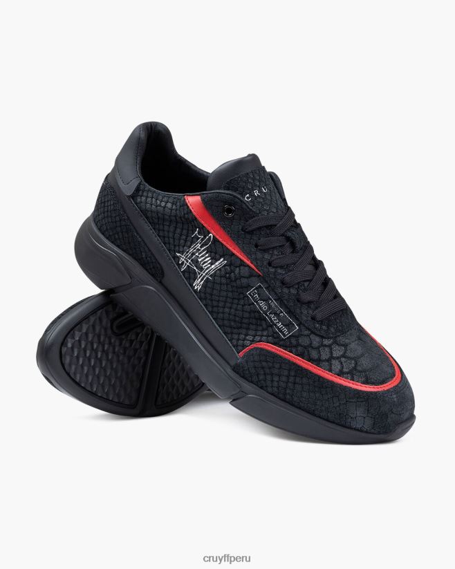 educación física Cruyff amato negro 42TR20567 hombres zapatillas