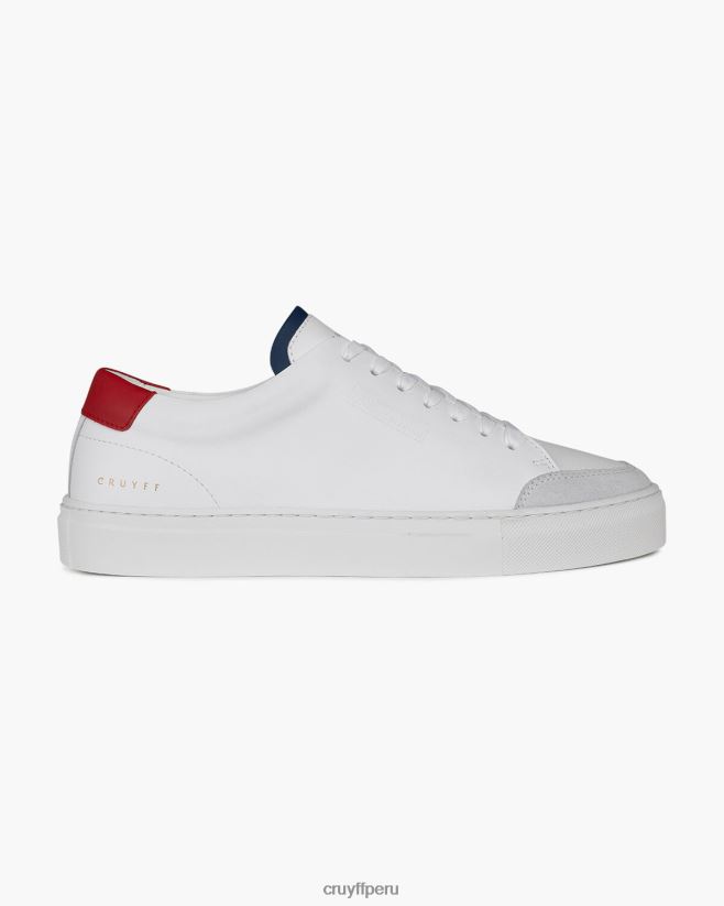 educación física Cruyff arquitecto de tenis blanco rojo 42TR20545 hombres zapatillas