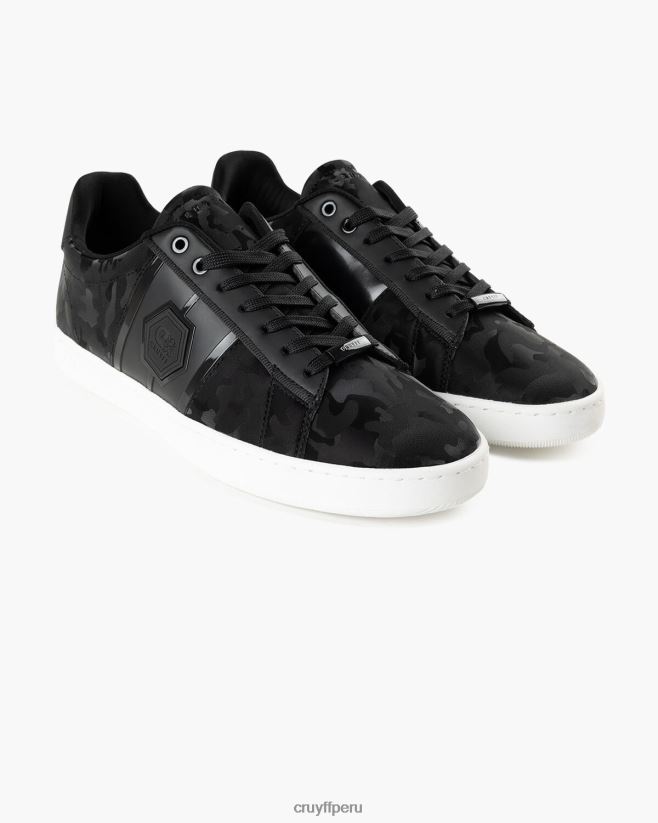 educación física Cruyff bruto mate negro 42TR20183 hombres zapatillas