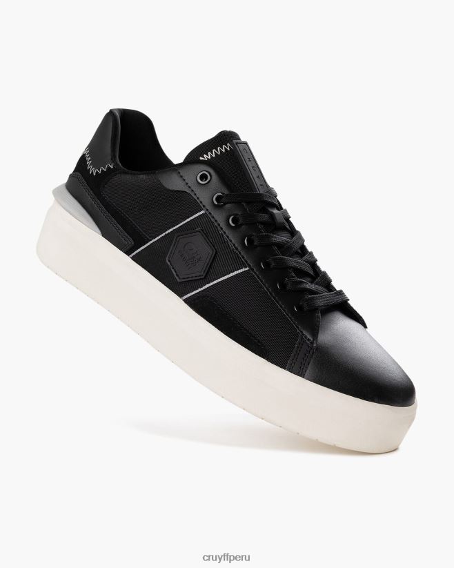 educación física Cruyff charcos negro 42TR20327 hombres zapatillas