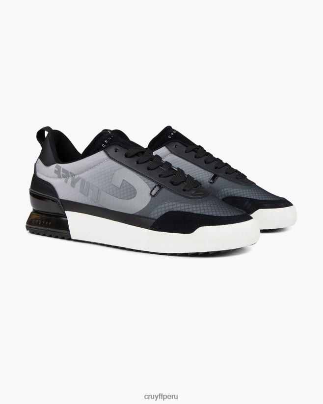 educación física Cruyff contra gris negro 42TR20876 hombres zapatillas