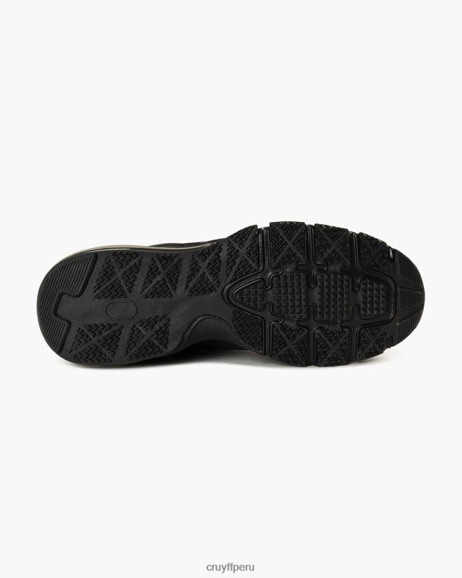educación física Cruyff corredor flash negro 42TR2084 hombres zapatillas
