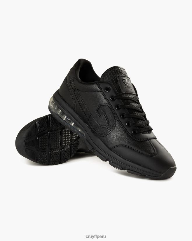 educación física Cruyff corredor flash negro 42TR2084 hombres zapatillas
