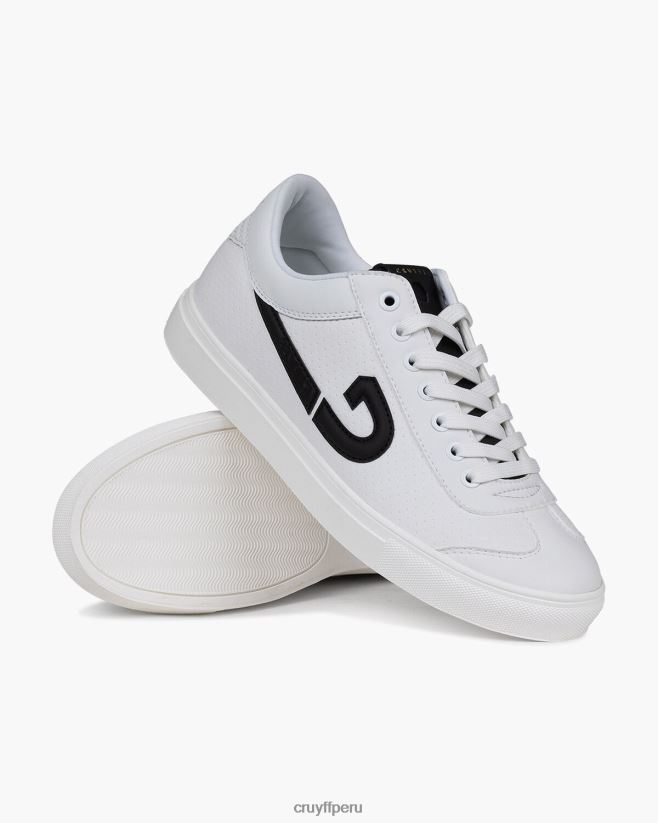 educación física Cruyff destello blanco negro 42TR20623 hombres zapatillas