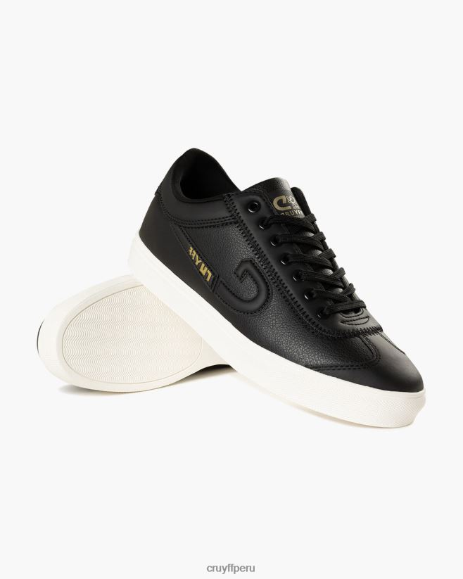 educación física Cruyff destello negro 42TR20260 hombres zapatillas