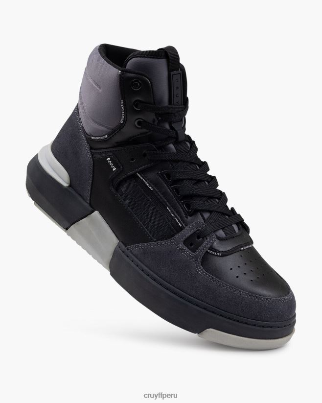 educación física Cruyff destrozar la cesta negro 42TR20453 hombres zapatillas