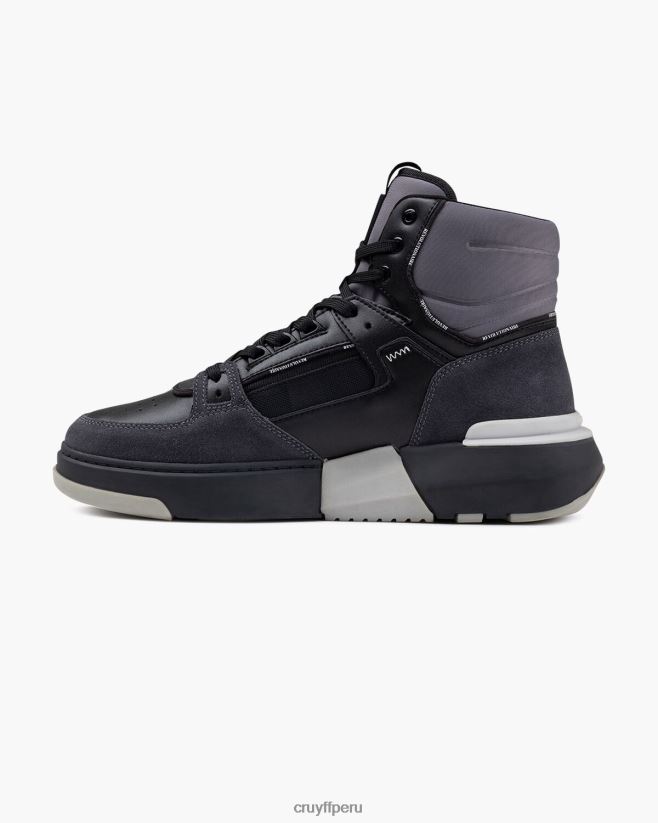 educación física Cruyff destrozar la cesta negro 42TR20453 hombres zapatillas