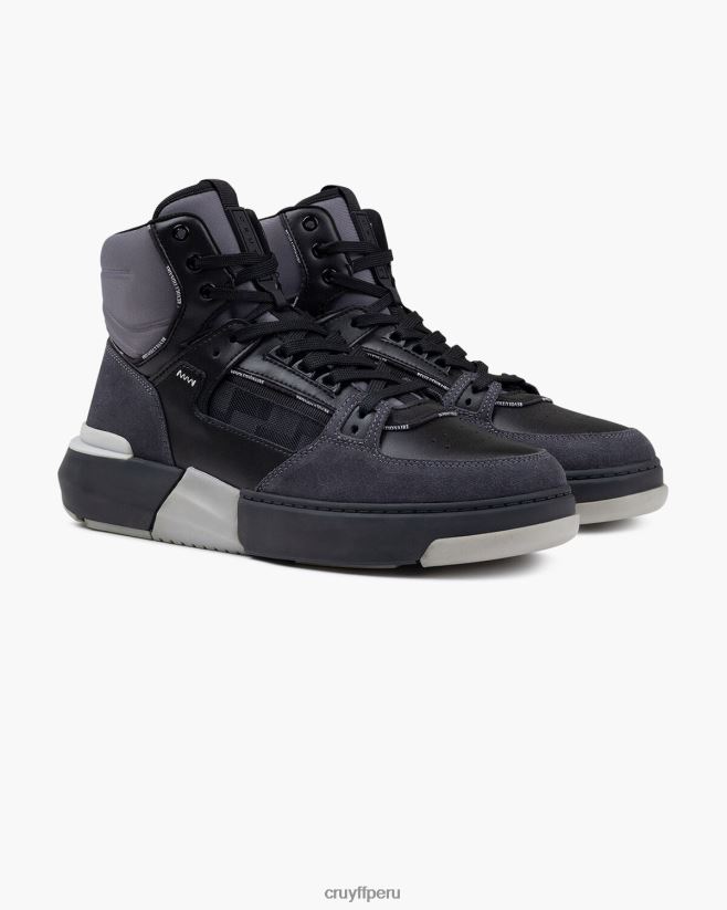 educación física Cruyff destrozar la cesta negro 42TR20453 hombres zapatillas