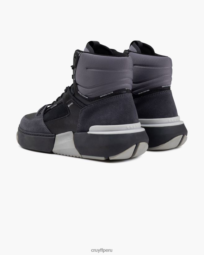 educación física Cruyff destrozar la cesta negro 42TR20453 hombres zapatillas