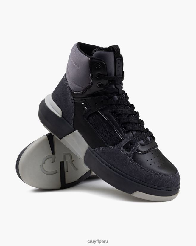 educación física Cruyff destrozar la cesta negro 42TR20453 hombres zapatillas