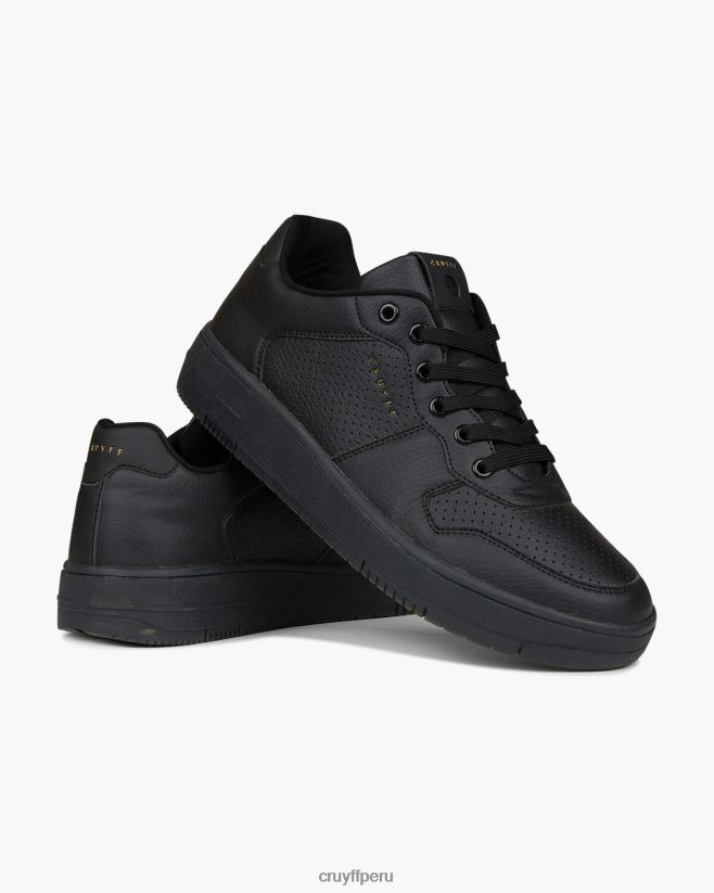 educación física Cruyff interior real negro 42TR20148 hombres zapatillas