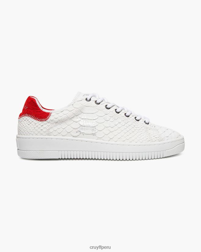 educación física Cruyff joan-anaconda/gamuza suave blanco rojo 42TR20910 hombres zapatillas
