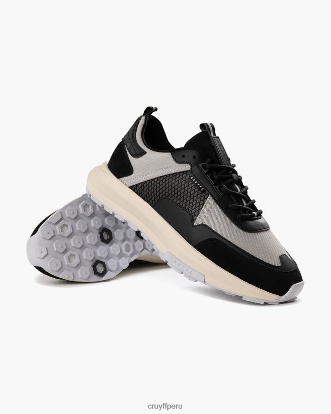educación física Cruyff máximo gris negro 42TR20149 hombres zapatillas