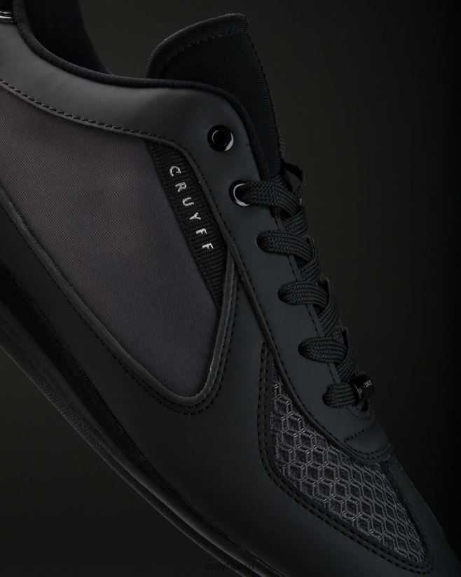 educación física Cruyff malla integral-geometrica/vérnice gris negro 42TR20904 hombres zapatillas