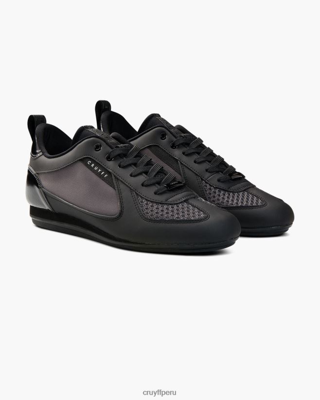 educación física Cruyff malla integral-geometrica/vérnice gris negro 42TR20904 hombres zapatillas