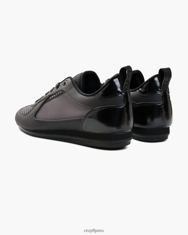 educación física Cruyff malla integral-geometrica/vérnice gris negro 42TR20904 hombres zapatillas