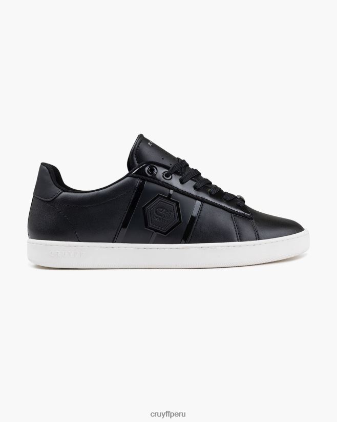 educación física Cruyff mate bruto negro 42TR20419 hombres zapatillas