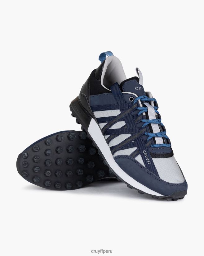 educación física Cruyff miedo gris azul 42TR20743 hombres zapatillas