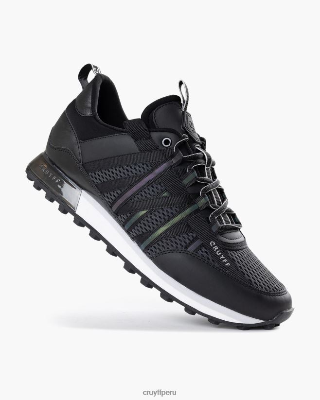 educación física Cruyff miedo negro 42TR20588 hombres zapatillas
