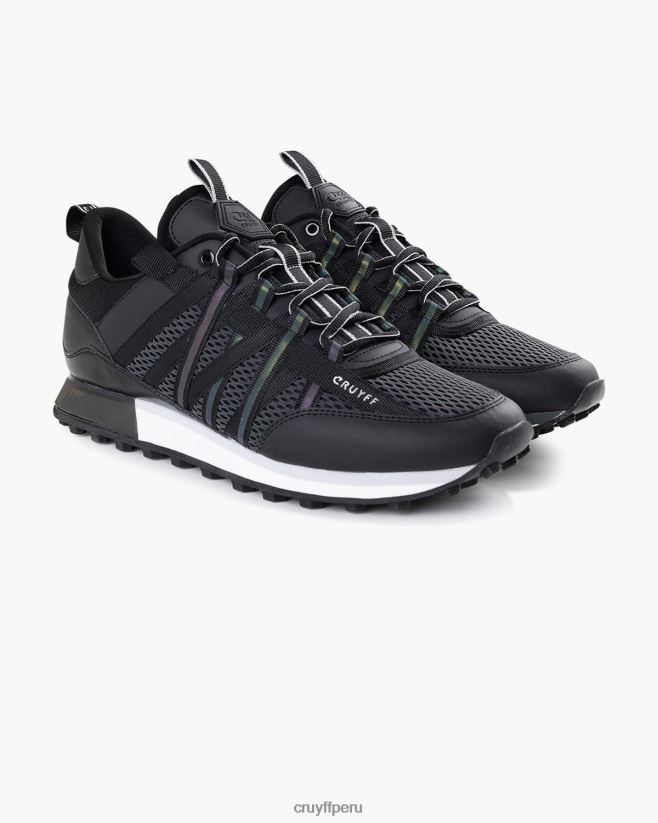 educación física Cruyff miedo negro 42TR20588 hombres zapatillas