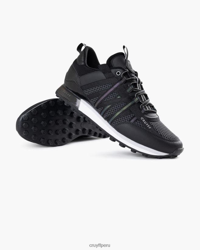 educación física Cruyff miedo negro 42TR20588 hombres zapatillas