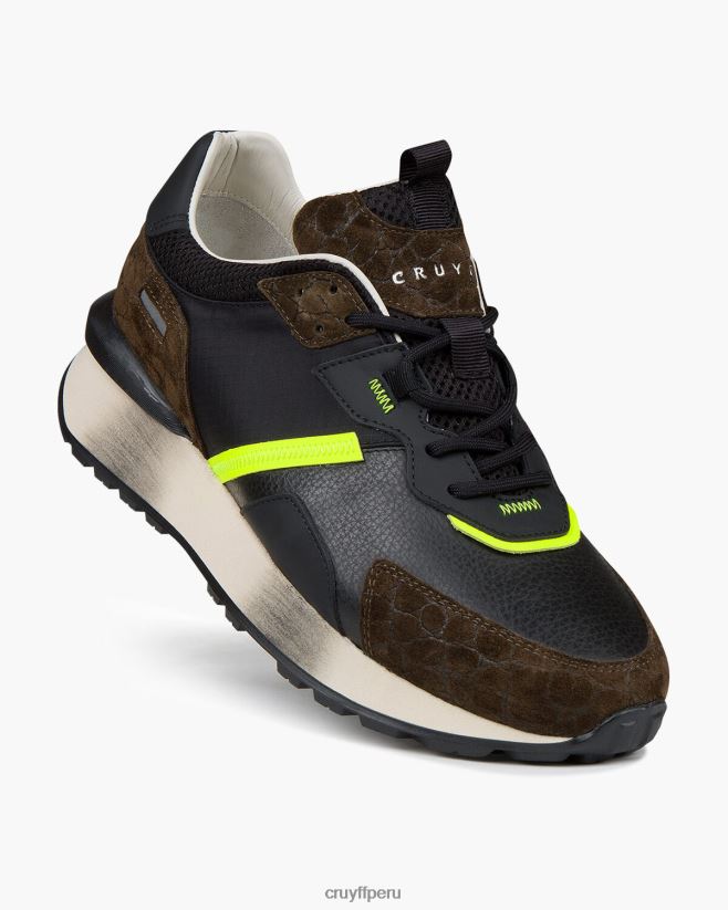 educación física Cruyff montserrat verde negro 42TR20940 hombres zapatillas