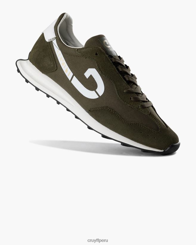 educación física Cruyff paseo por londres verde oscuro 42TR2093 hombres zapatillas