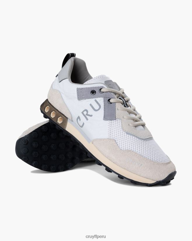 educación física Cruyff superbia tecnología hexagonal blanco 42TR20180 hombres zapatillas