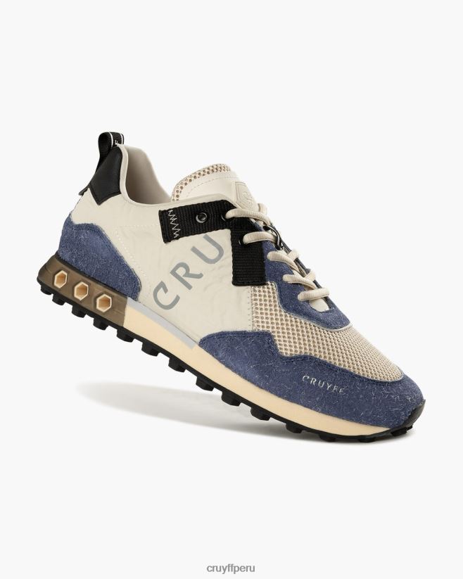 educación física Cruyff superbia tecnología hexagonal crema 42TR20179 hombres zapatillas