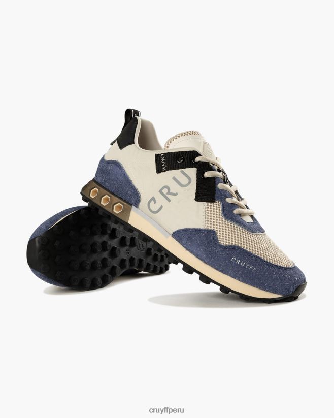 educación física Cruyff superbia tecnología hexagonal crema 42TR20179 hombres zapatillas