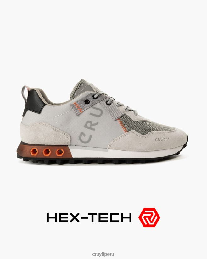 educación física Cruyff superbia tecnología hexagonal gris claro 42TR20232 hombres zapatillas