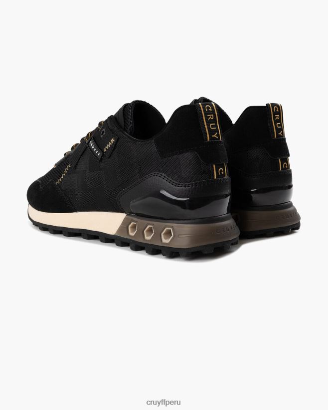 educación física Cruyff superbia tecnología hexagonal oro negro 42TR20223 hombres zapatillas