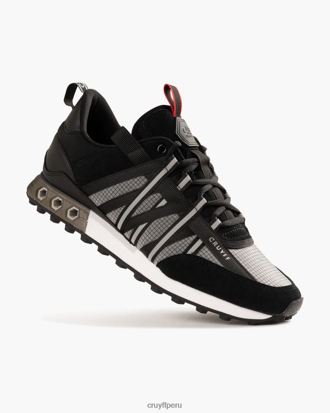 educación física Cruyff tecnología hexadecimal de miedo Gris oscuro 42TR20211 hombres zapatillas