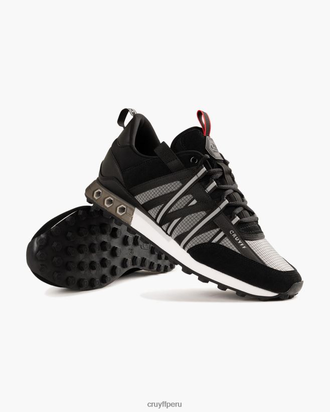 educación física Cruyff tecnología hexadecimal de miedo Gris oscuro 42TR20211 hombres zapatillas