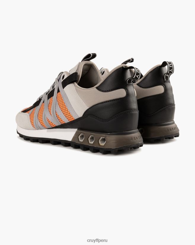 educación física Cruyff tecnología hexadecimal de miedo gris/naranja 42TR20209 hombres zapatillas