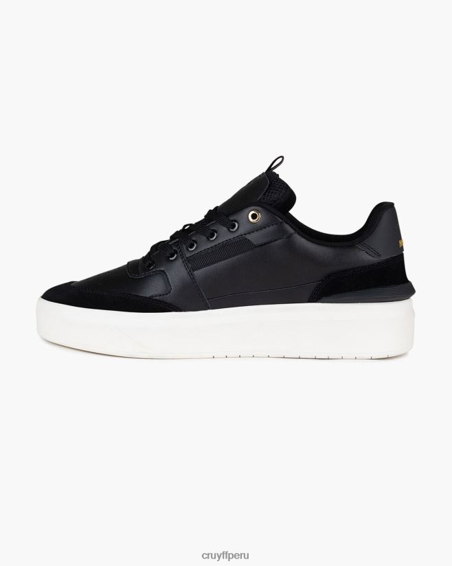 educación física Cruyff tenis avalado negro 42TR20595 hombres zapatillas