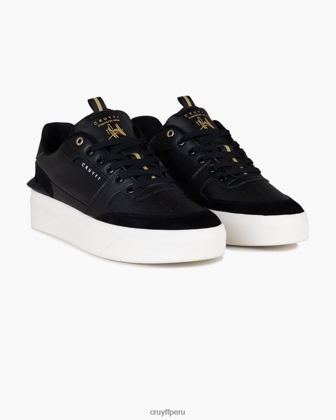 educación física Cruyff tenis avalado negro 42TR20595 hombres zapatillas