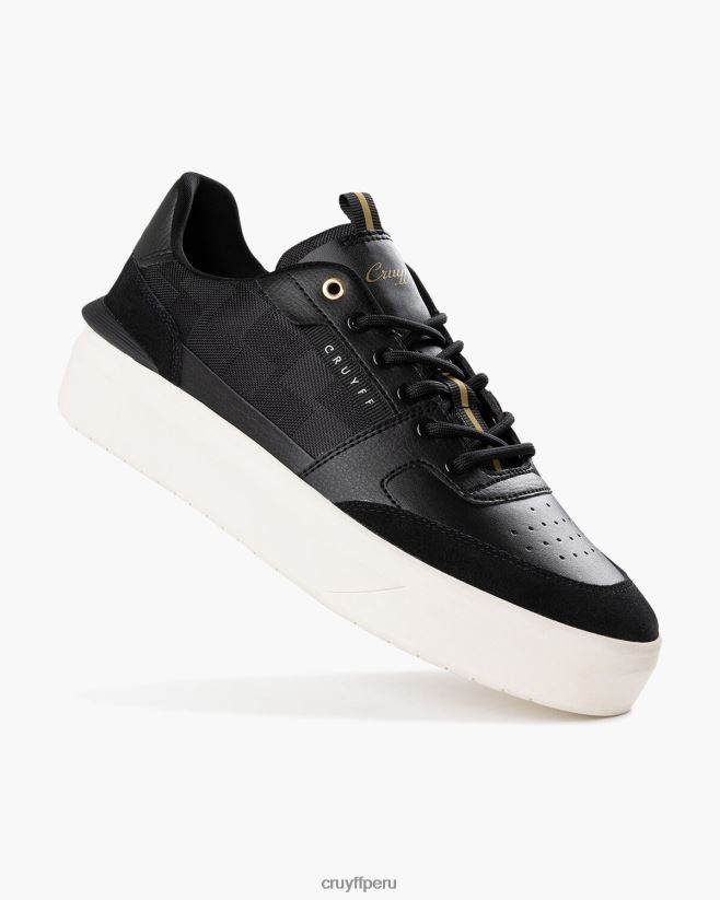 educación física Cruyff tenis avalado oro negro 42TR20343 hombres zapatillas