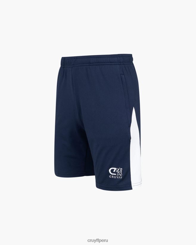 educación física Cruyff giro tecnológico corto azul marino/blanco 42TR20654 hombres bermudas