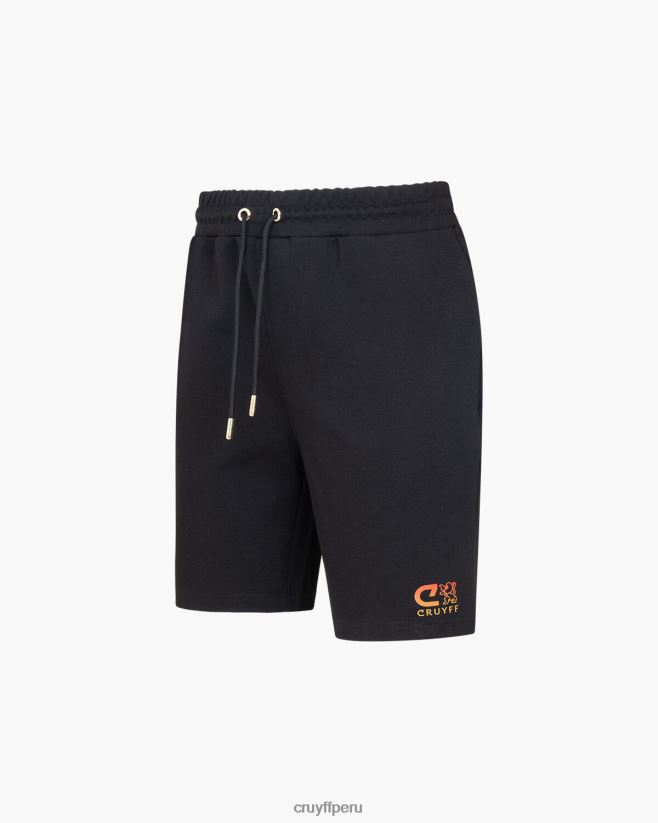 educación física Cruyff pantalones cortos de catón negro 42TR20718 hombres bermudas